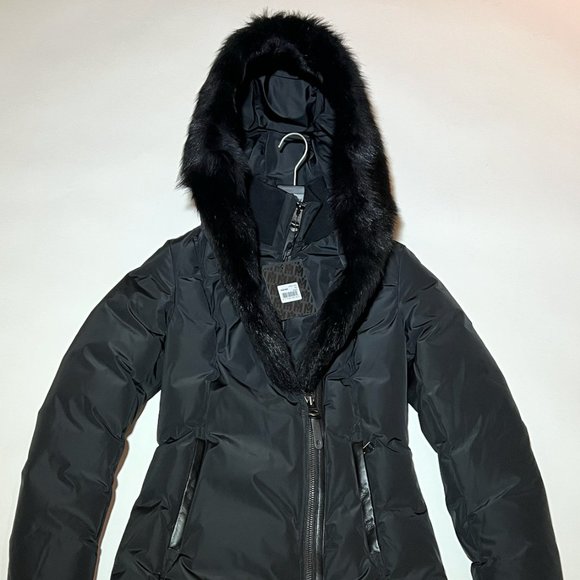 MACKAGE ADALI-SH BLACK XS - LADIES LUXURY COAT BRAND NEW W/TAGS - Picture 2 of 12